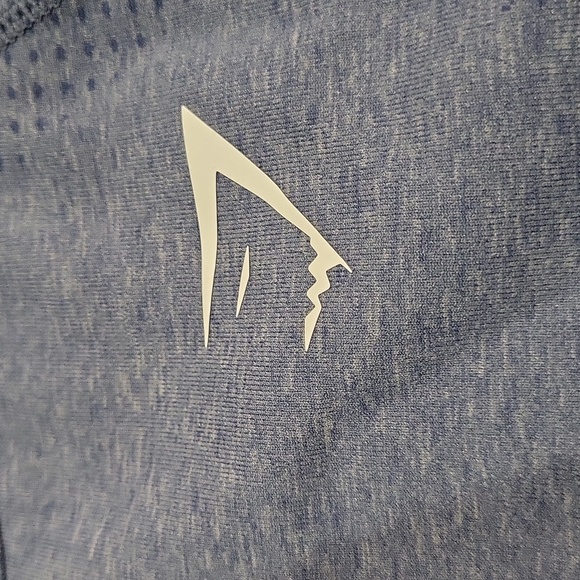 Gymshark Vital Crop Top - Evening Blue Marl - Picture 6 of 11